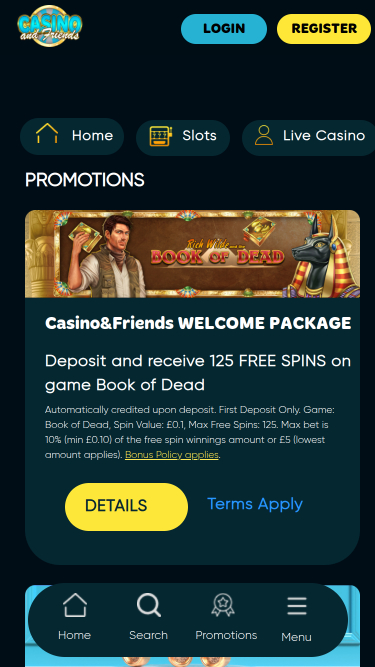 Casino And Friends Mobile Promotions