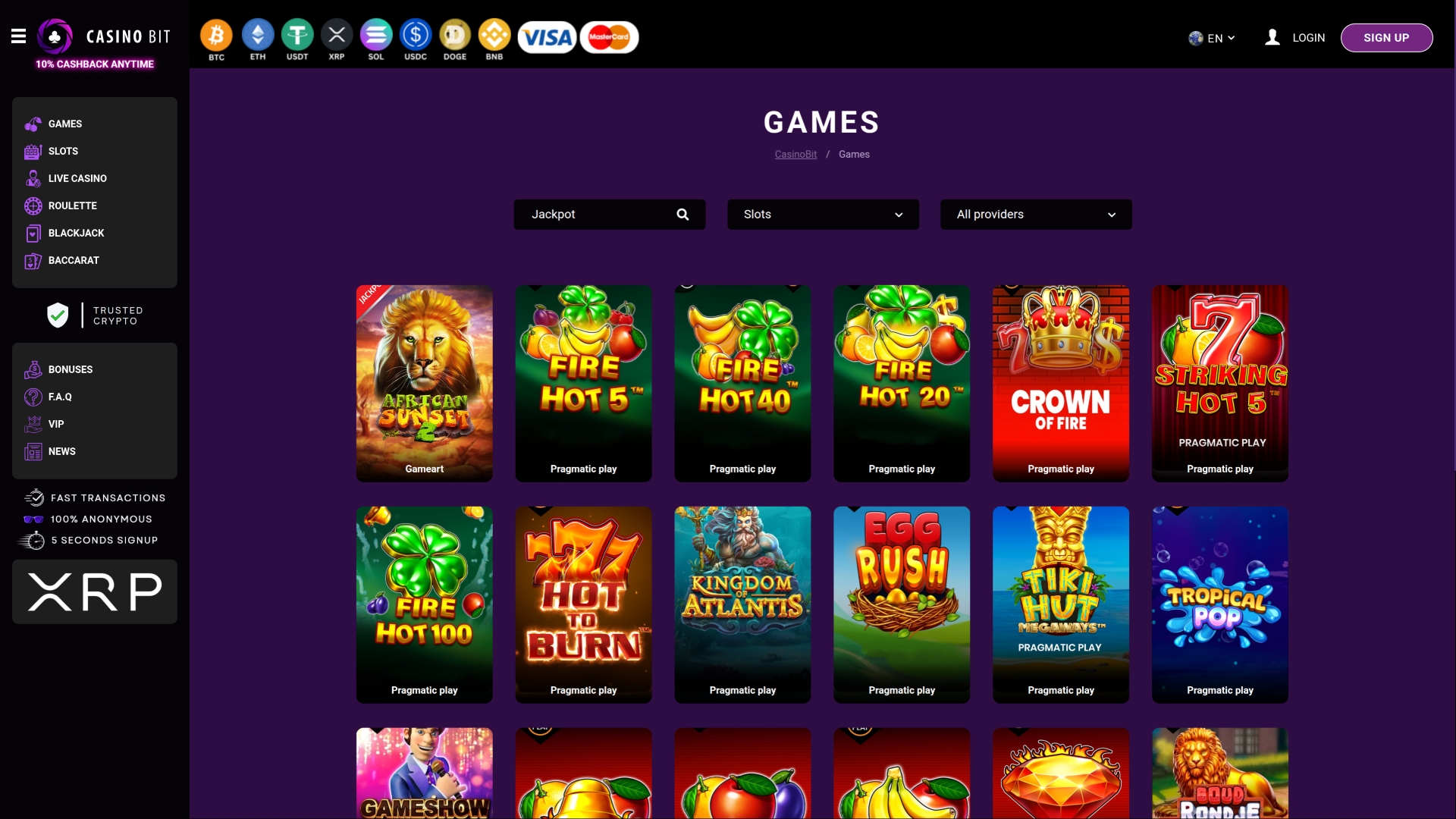 Casino Bit Desktop Jackpot