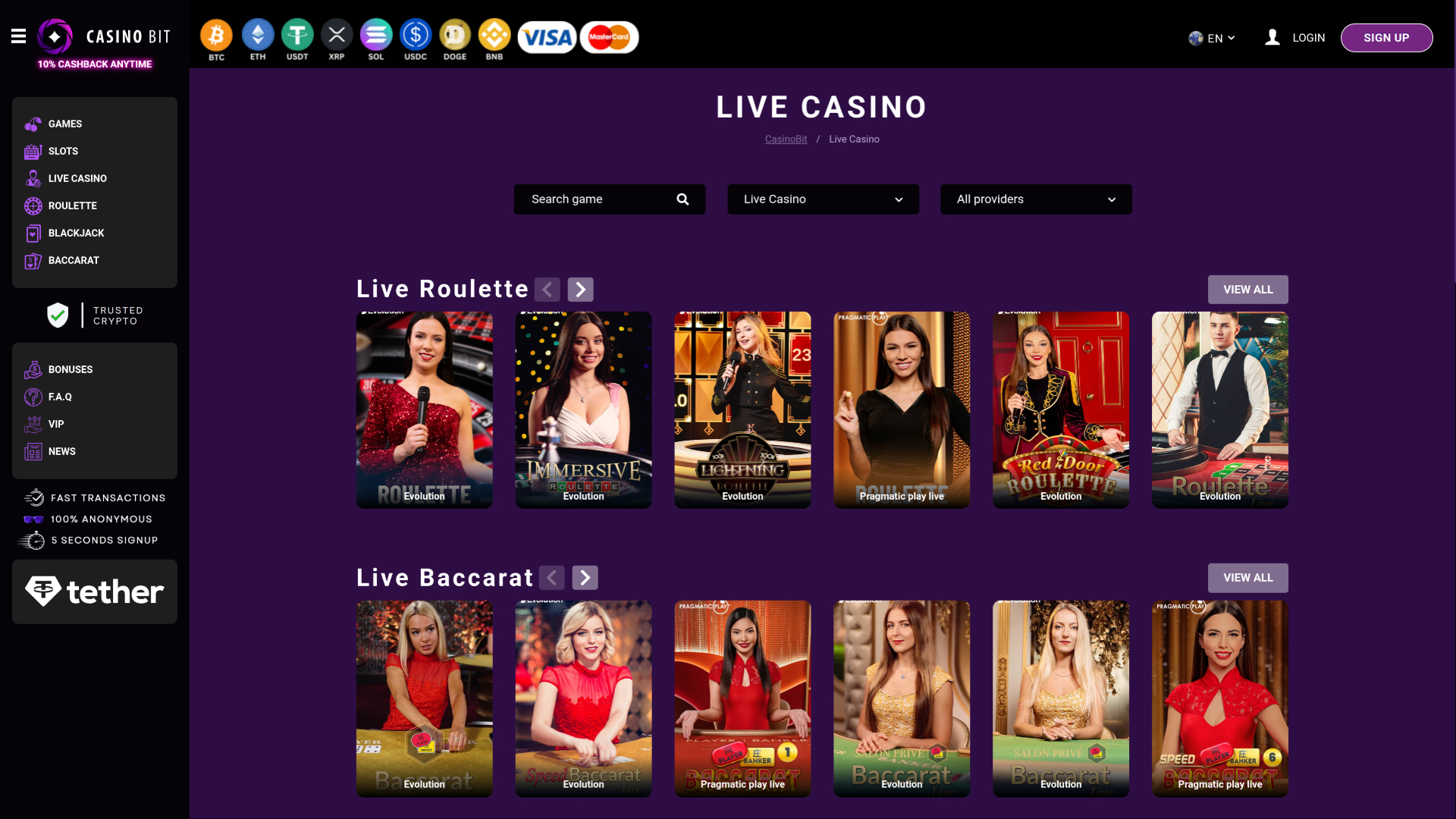 Casino Bit Desktop Live Dealer