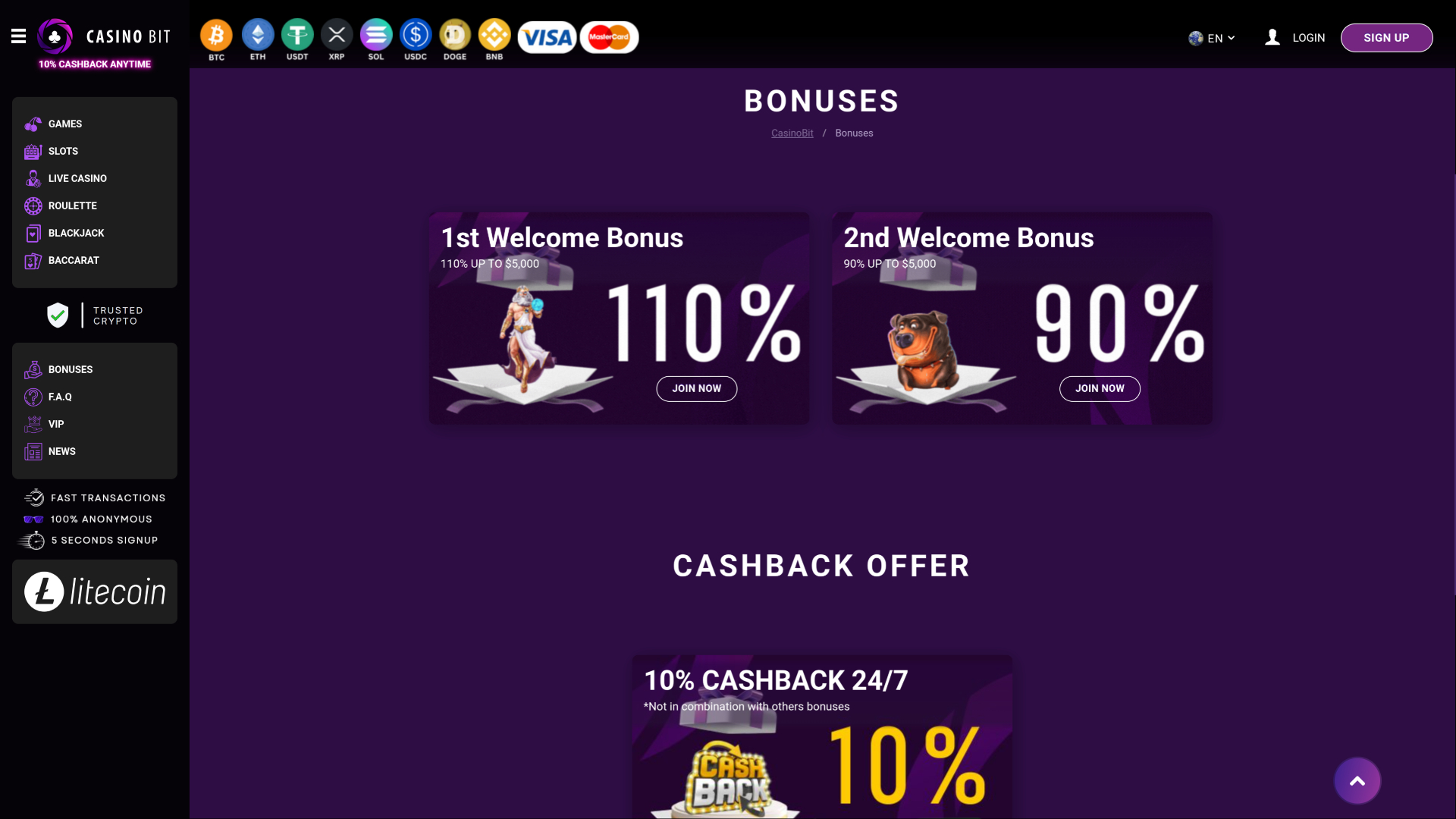 Casino Bit Desktop Promotions