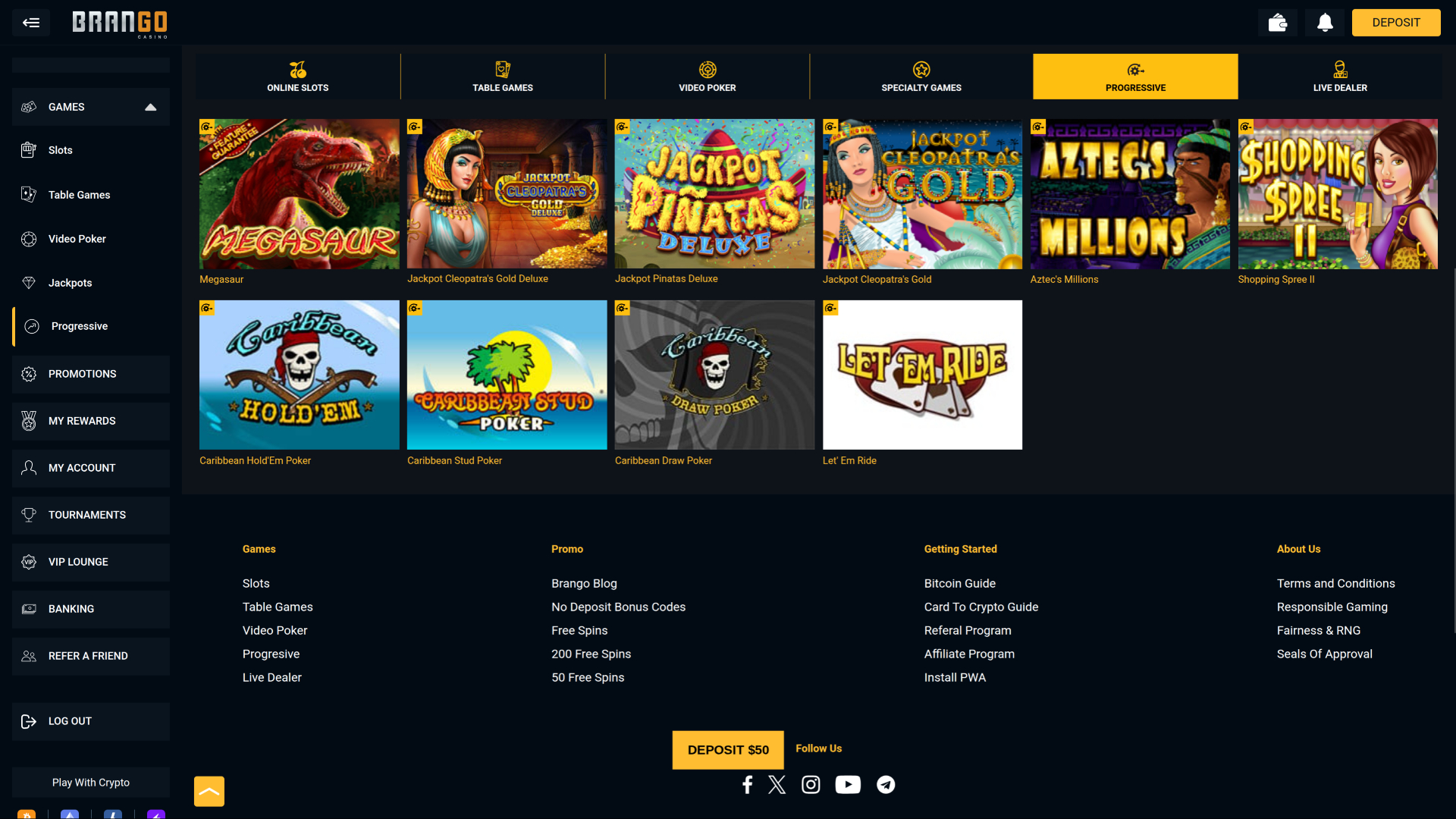 Casino Brango Desktop Jackpot