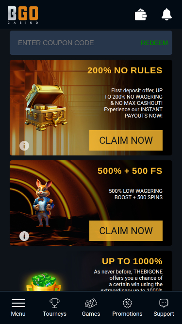 Casino Brango Mobile Promotions