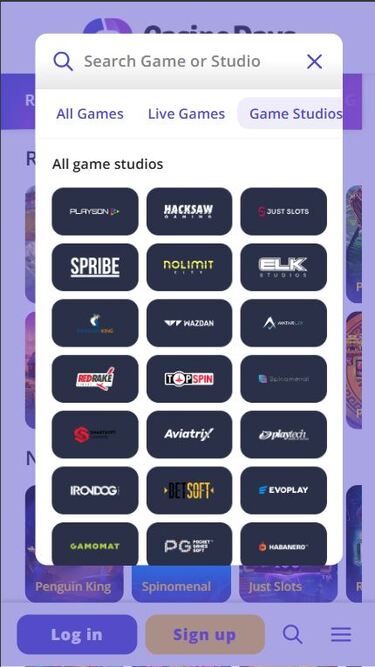 Casino Days Mobile Game Developers