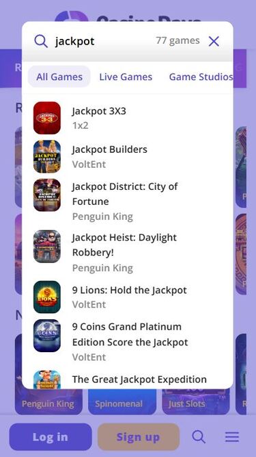 Casino Days Mobile Jackpot