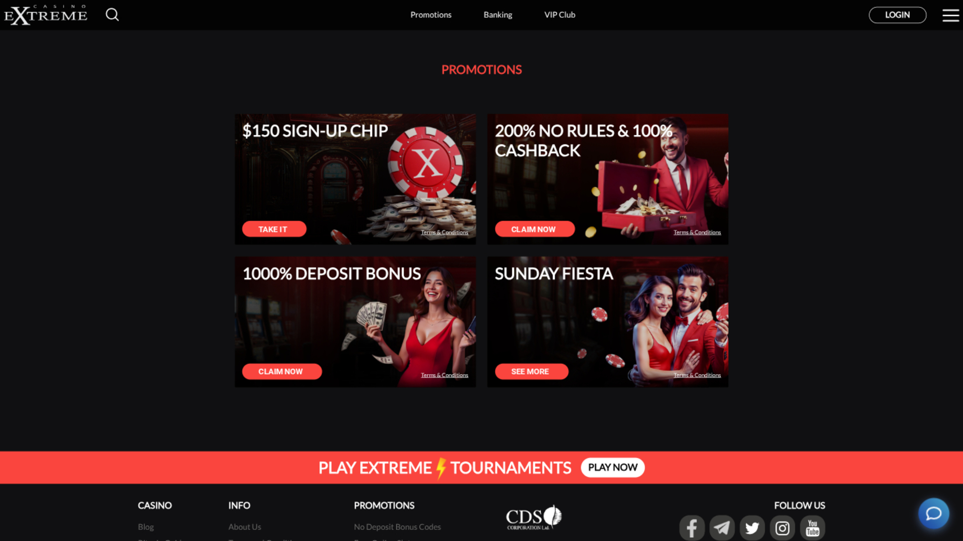 Casino Extreme Desktop Promotions
