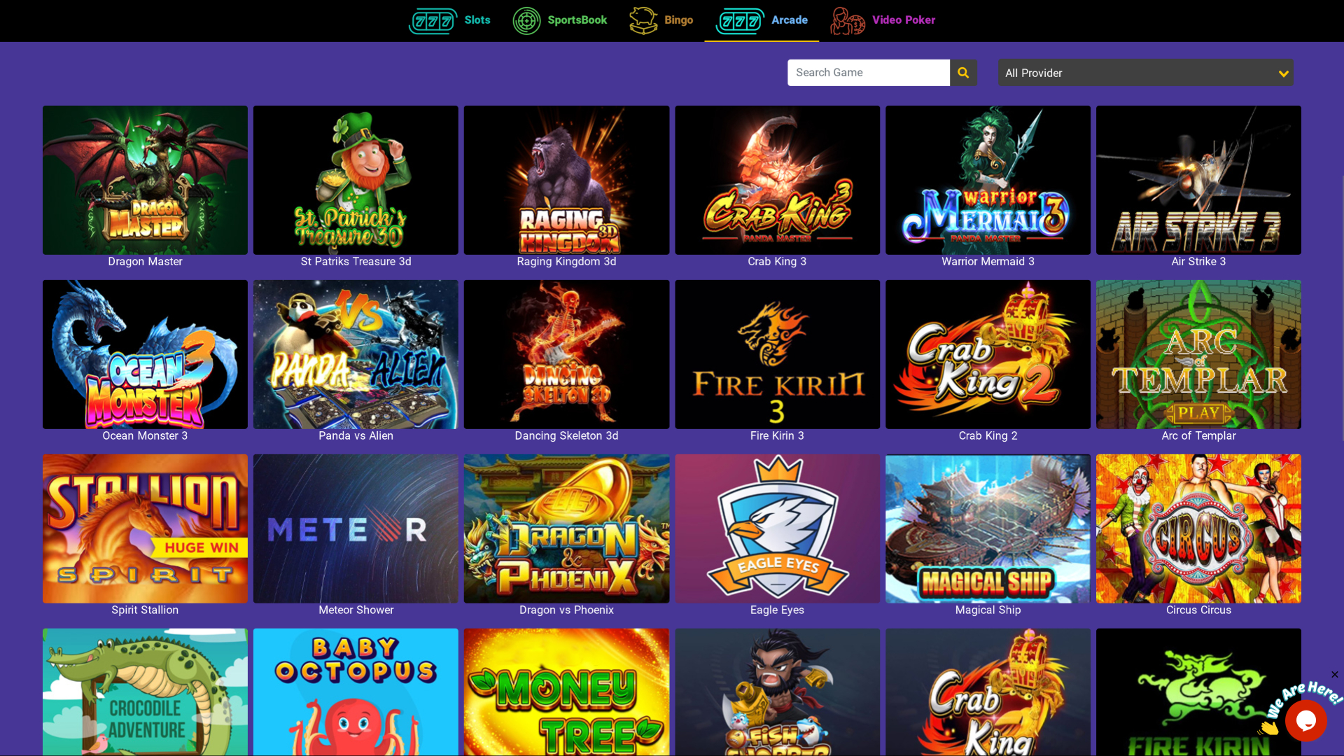 Casino Purple Desktop Arcade Games