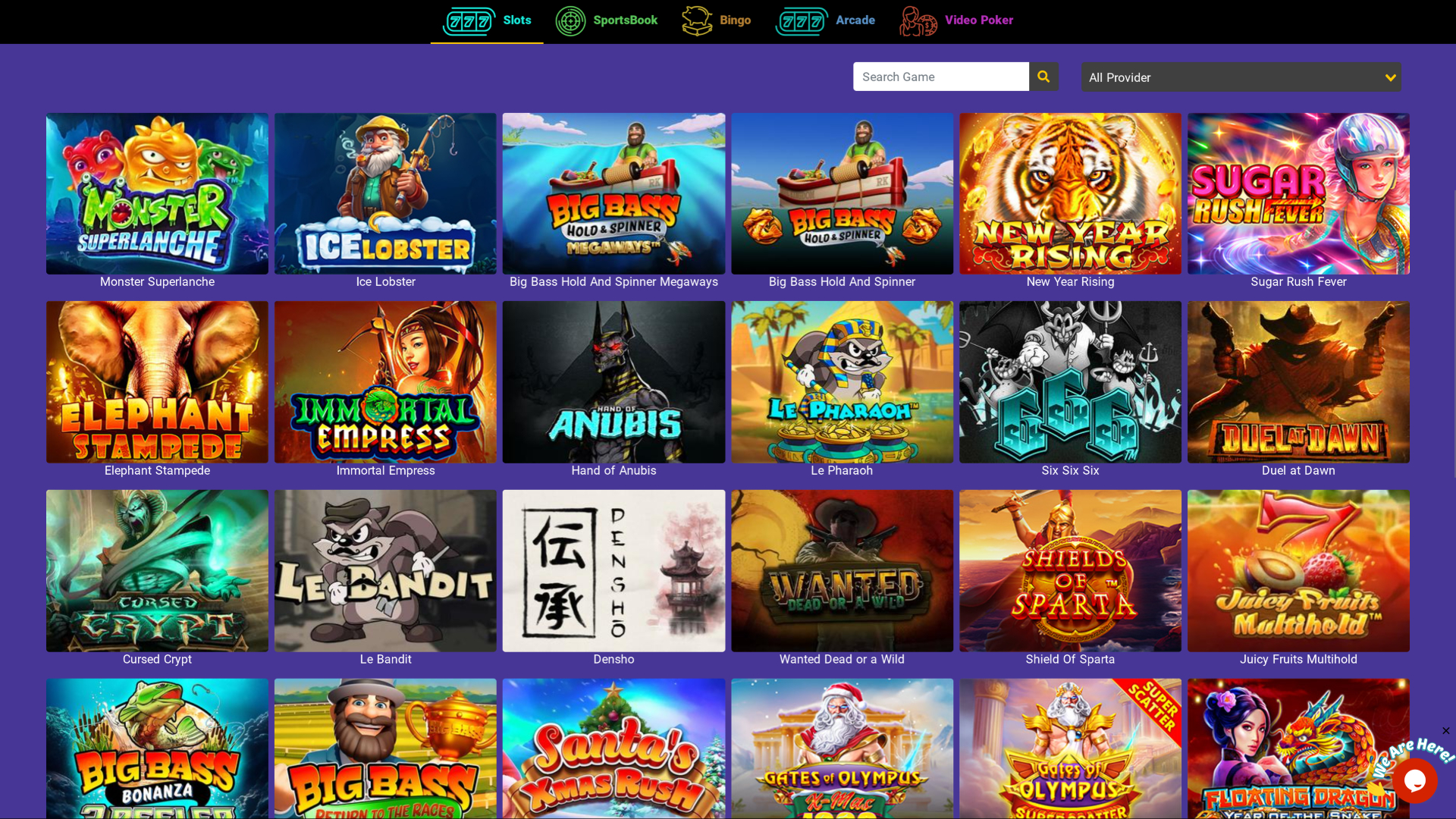 Casino Purple Desktop Games