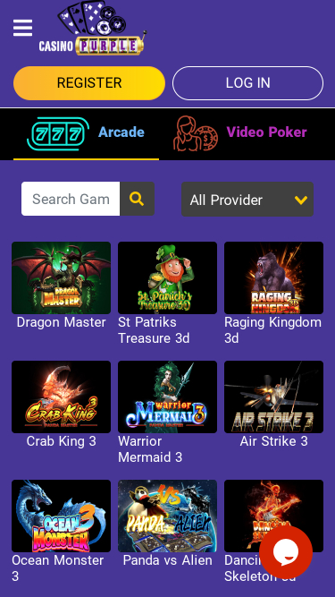 Casino Purple Mobile Arcade Games