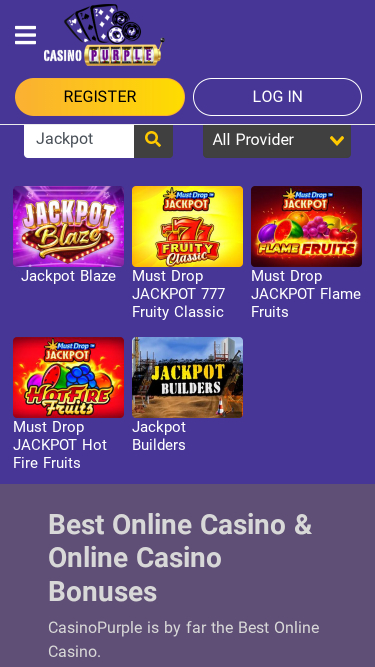Casino Purple Mobile Jackpot