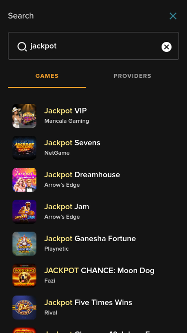 Casino Superlines Mobile Jackpot