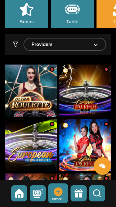 Casino Superlines Mobile Live Dealer