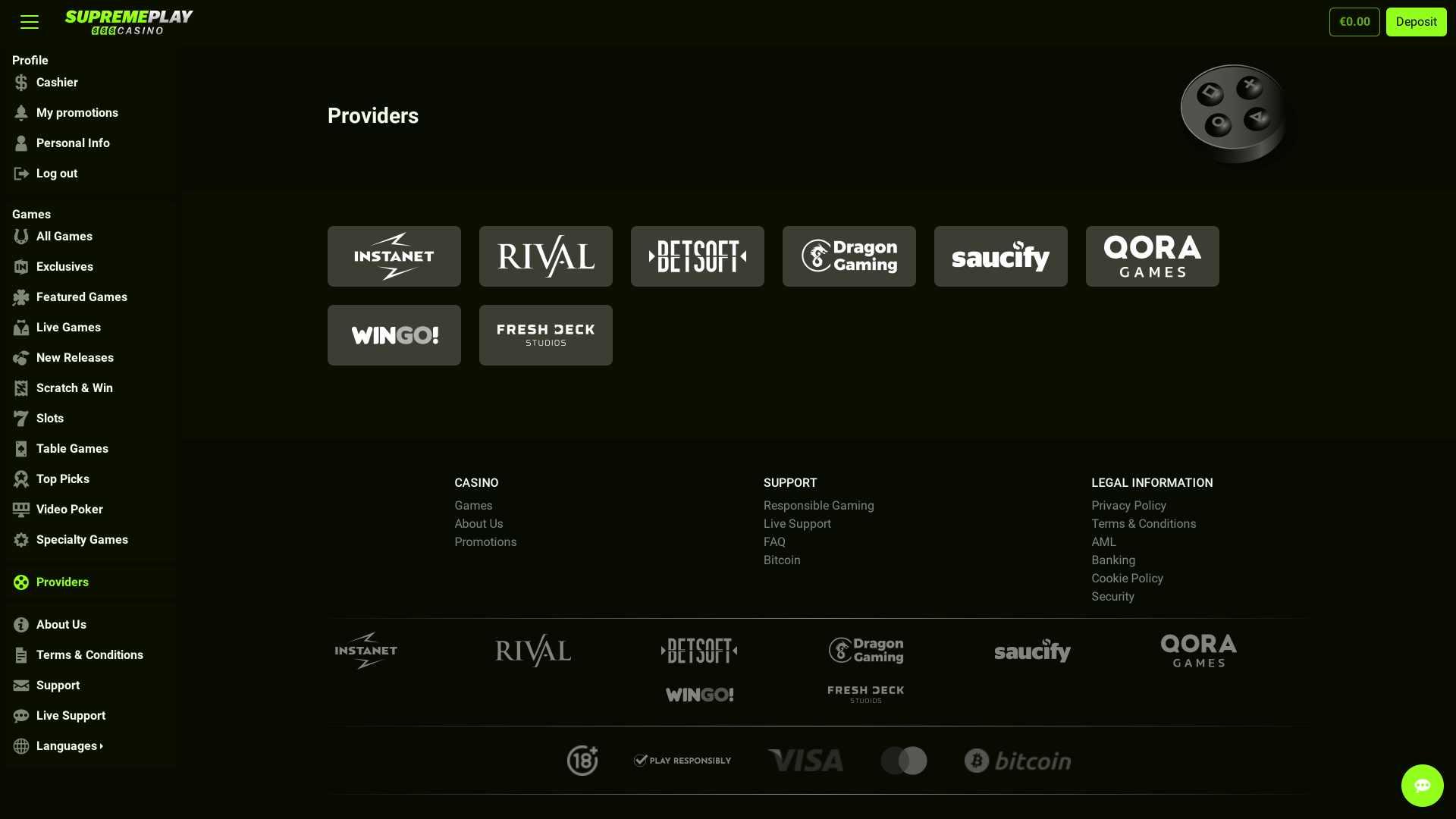 Casino Supreme Play Desktop Game Developers