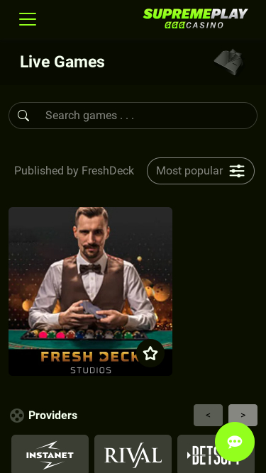 Casino Supreme Play Mobile Live Dealer