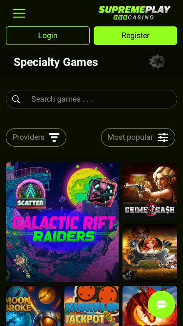 Casino Supreme Play Mobile Specialty Games