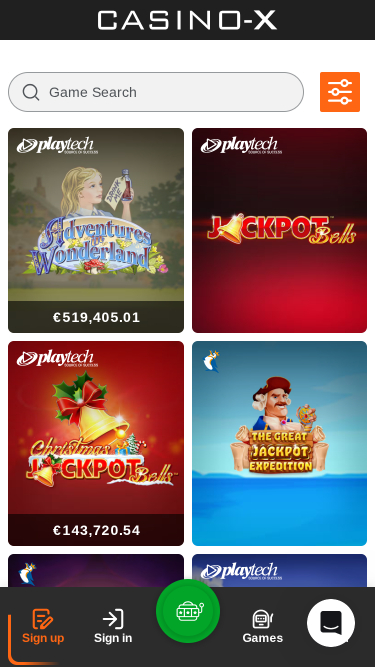 Casino X Mobile Jackpot