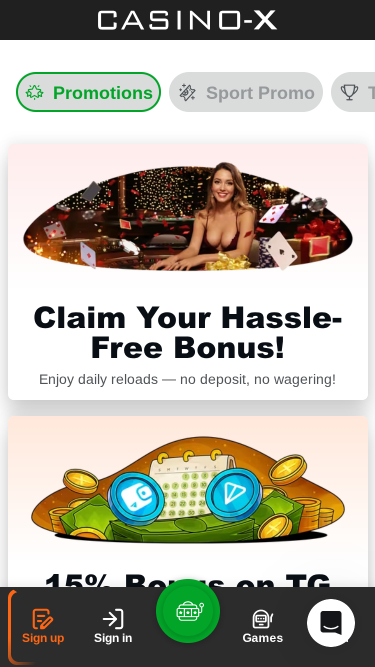 Casino X Mobile Promotions