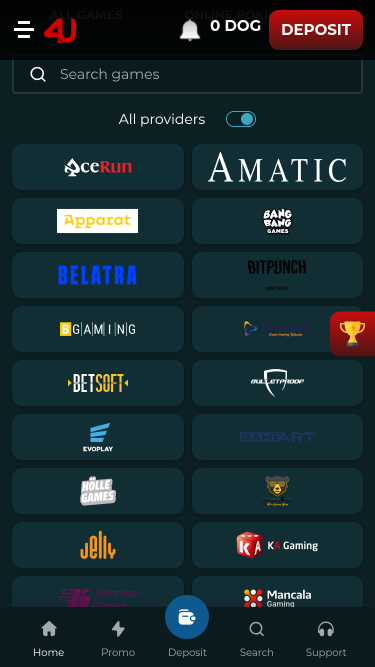 Casino4U Mobile Game Developers