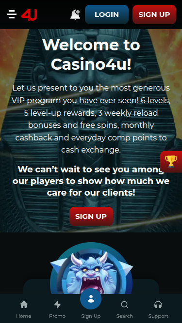 Casino4u Mobile VIP Program