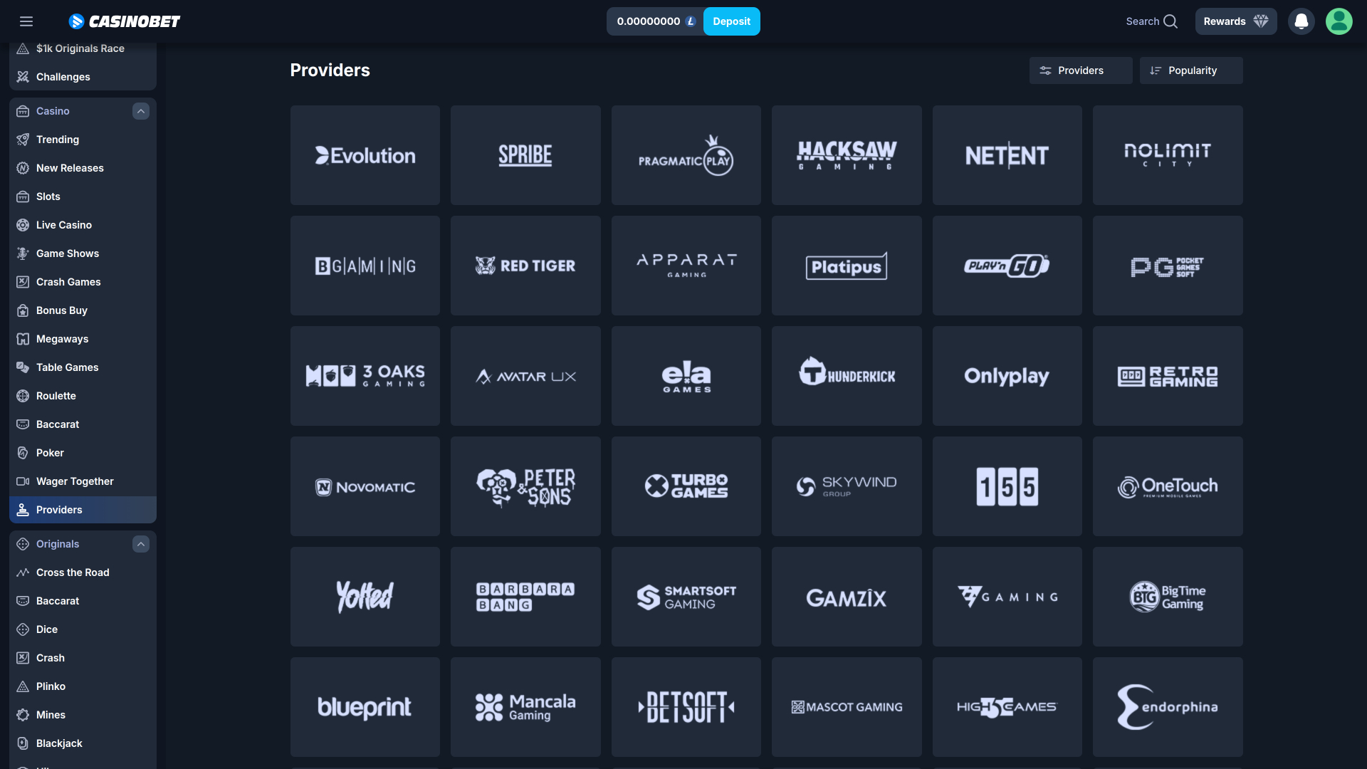 Casinobet Desktop Game Developers