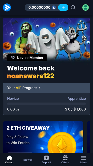 Casinobet Mobile Homepage