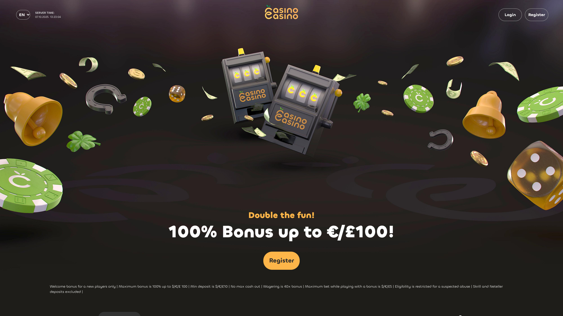 CasinoCasino Desktop Homepage
