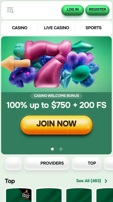 Casinolo Casino Mobile Homepage