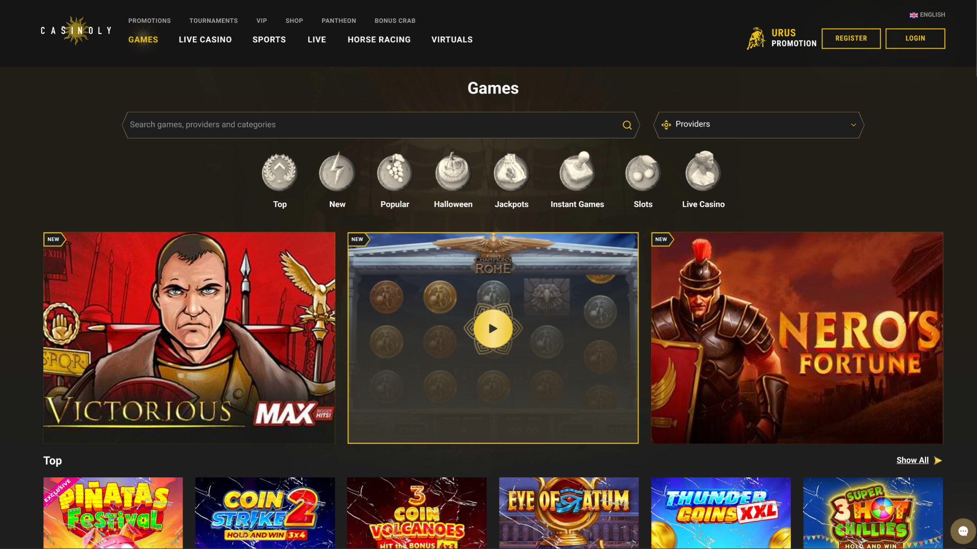 Casinoly Casino Desktop Games