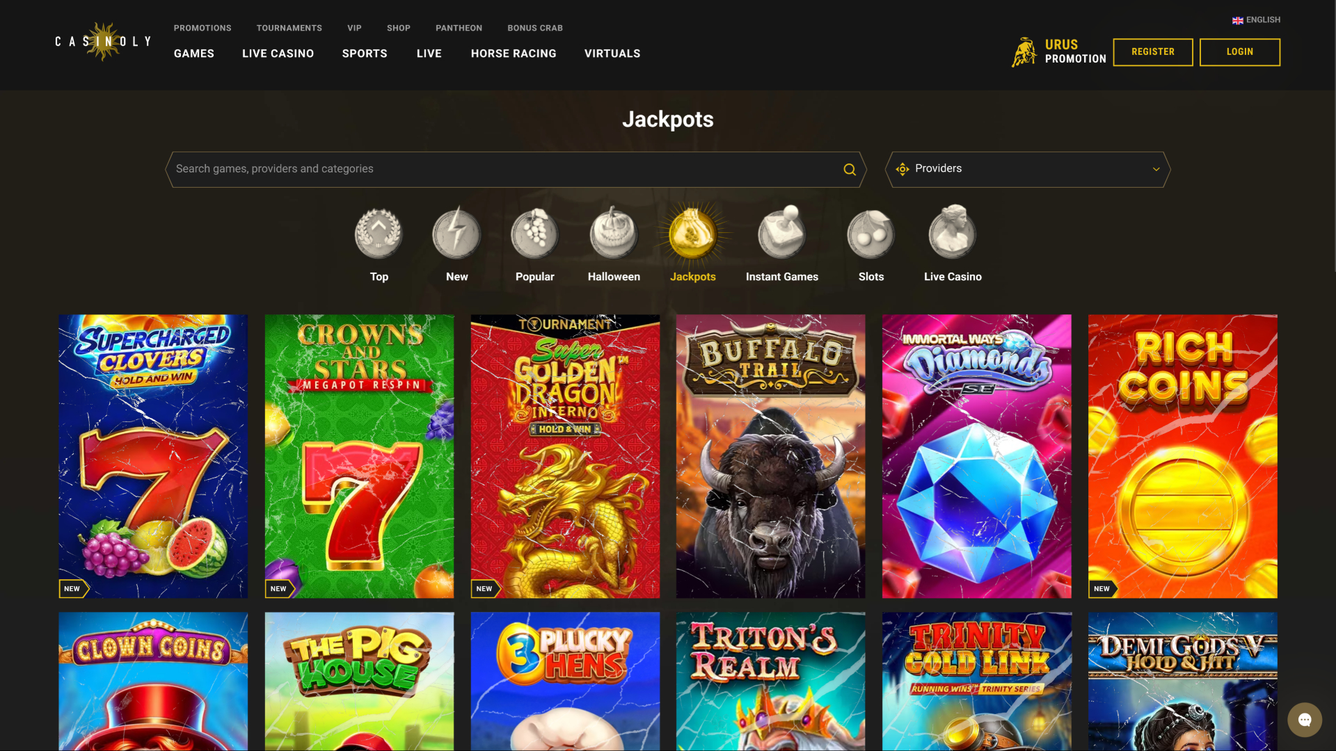 Casinoly Casino Desktop Jackpot