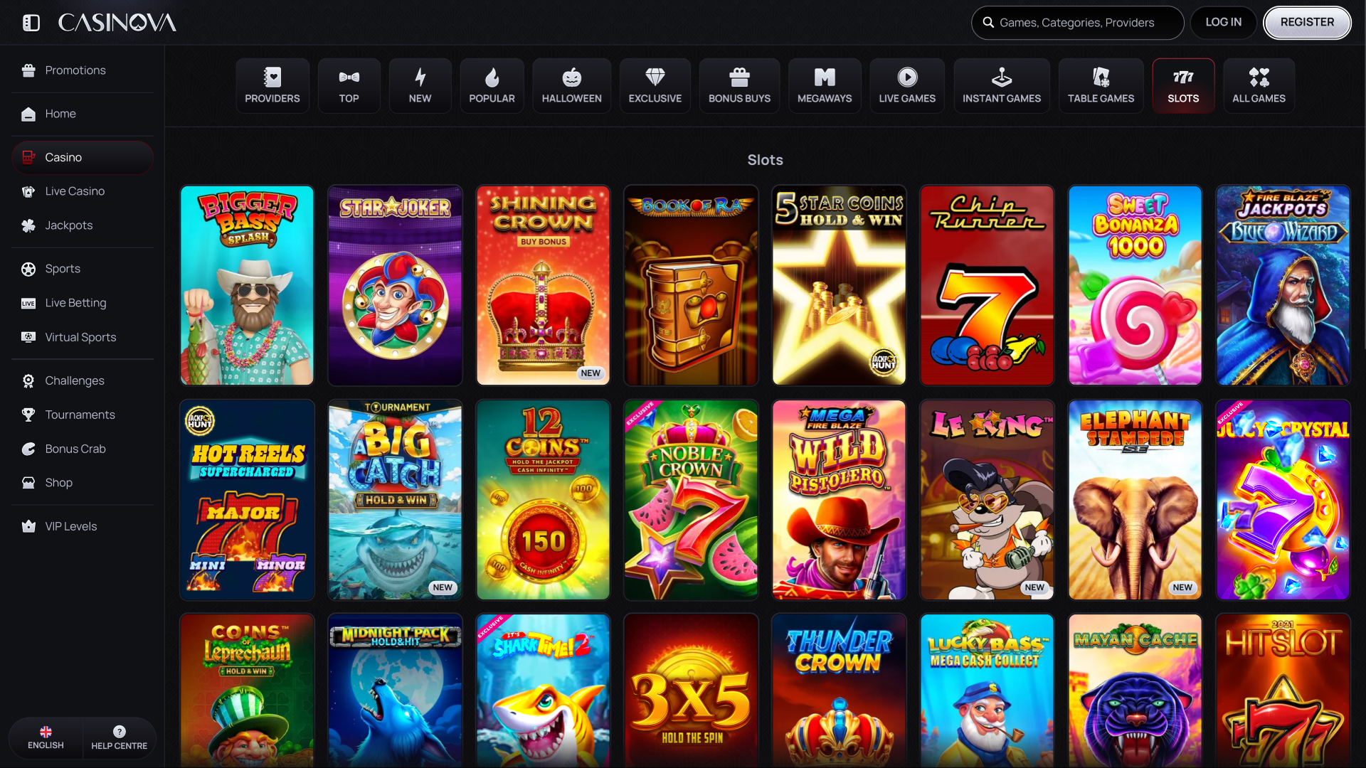 Casinova Casino Desktop Games