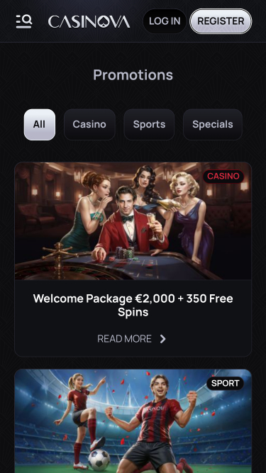 Casinova Casino Mobile Promotions