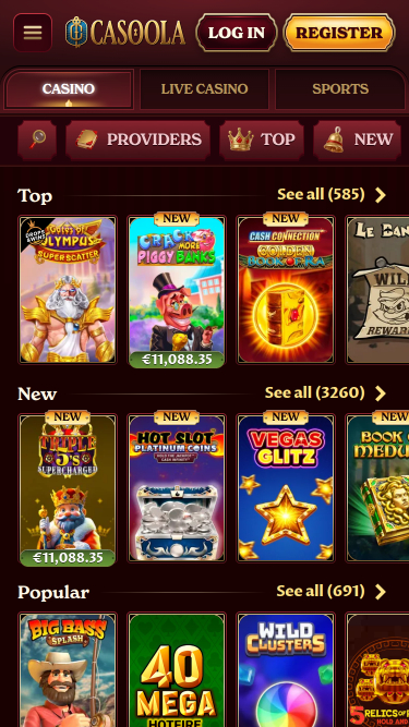 Casoola Casino Games