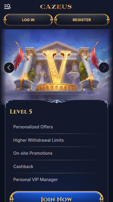 CaZeus Casino Mobile VIP Program