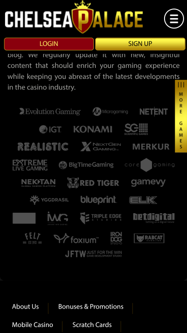 Chelsea Palace Casino Mobile Game Developers