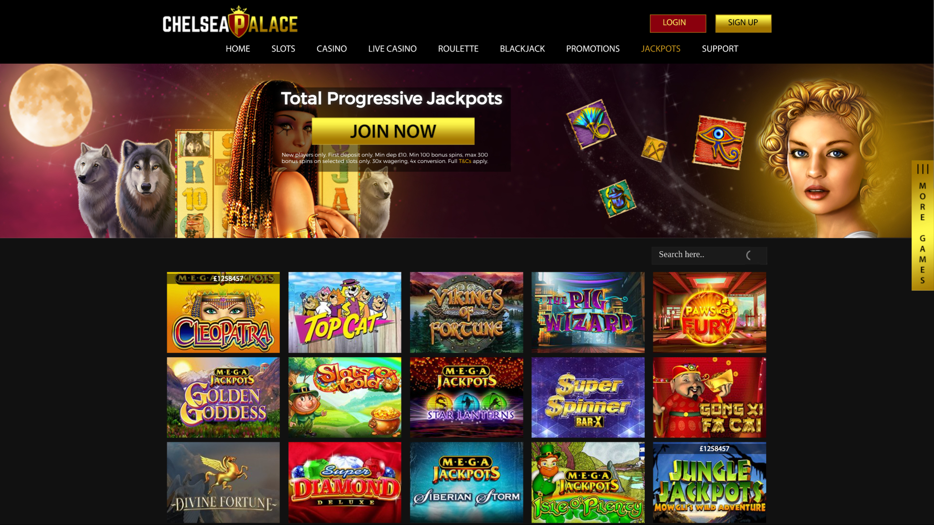 Chelsea Palace Casino Desktop Jackpot