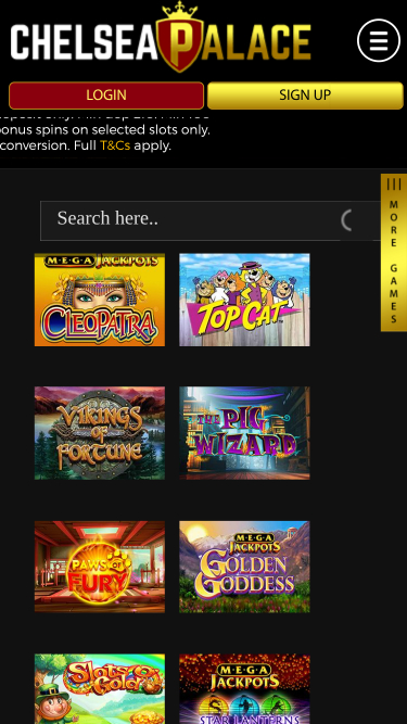 Chelsea Palace Casino Mobile Jackpot