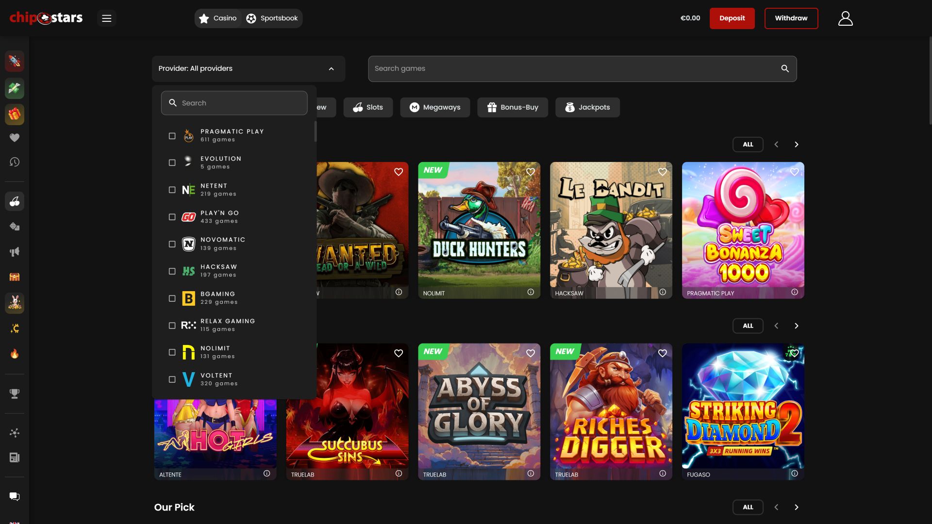 Chipstars.bet Desktop Game Developers