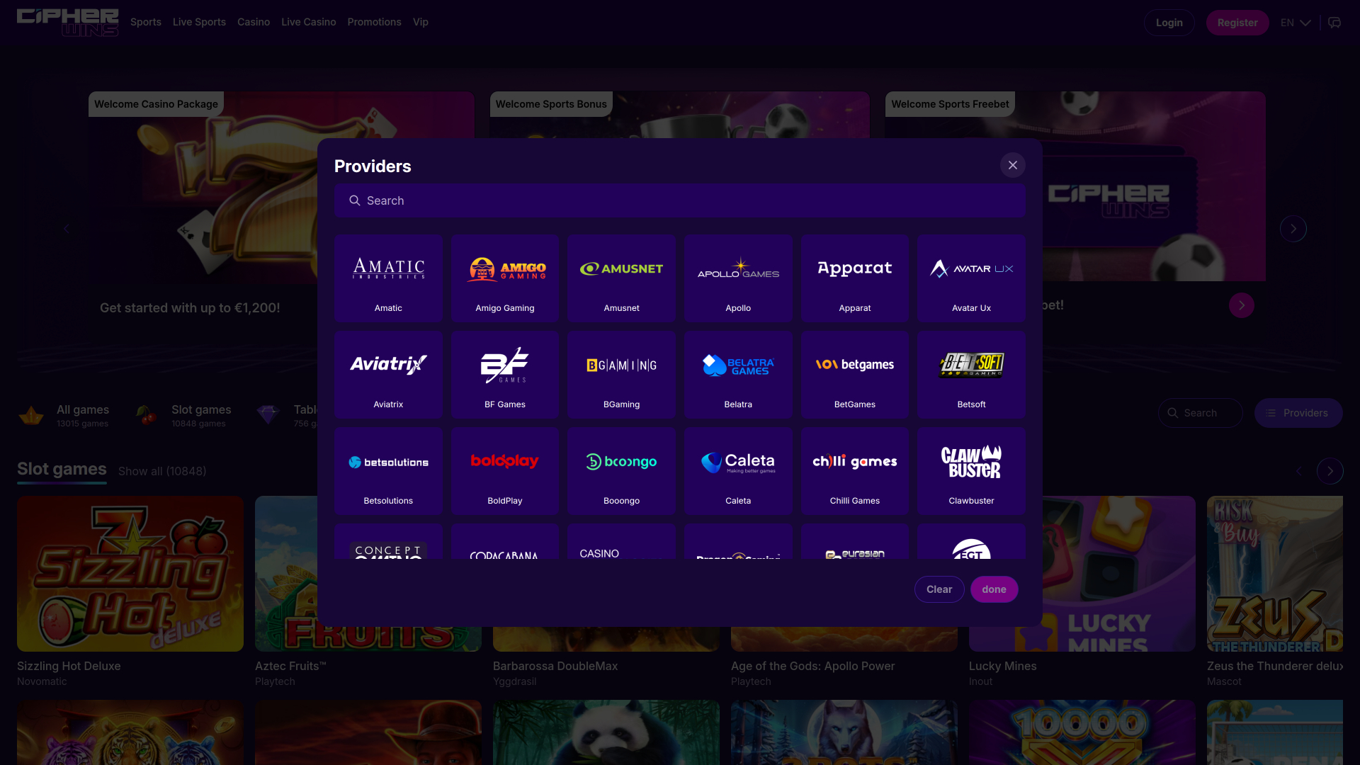 CipherWins Casino Desktop Game Developers