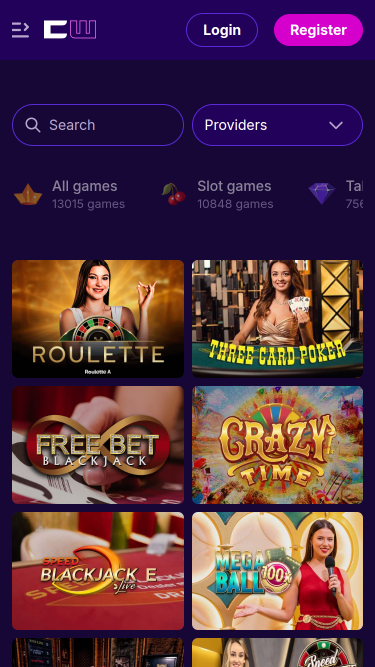 CipherWins Casino Mobile Live Dealer