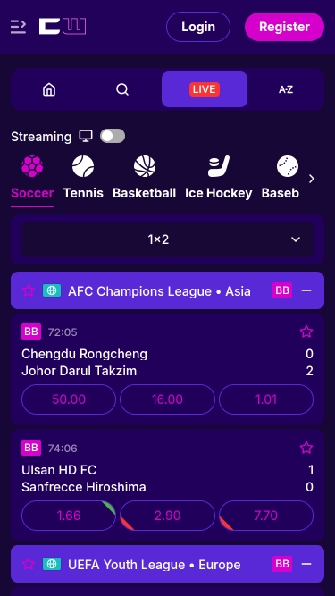 CipherWins Casino Mobile Live Sports
