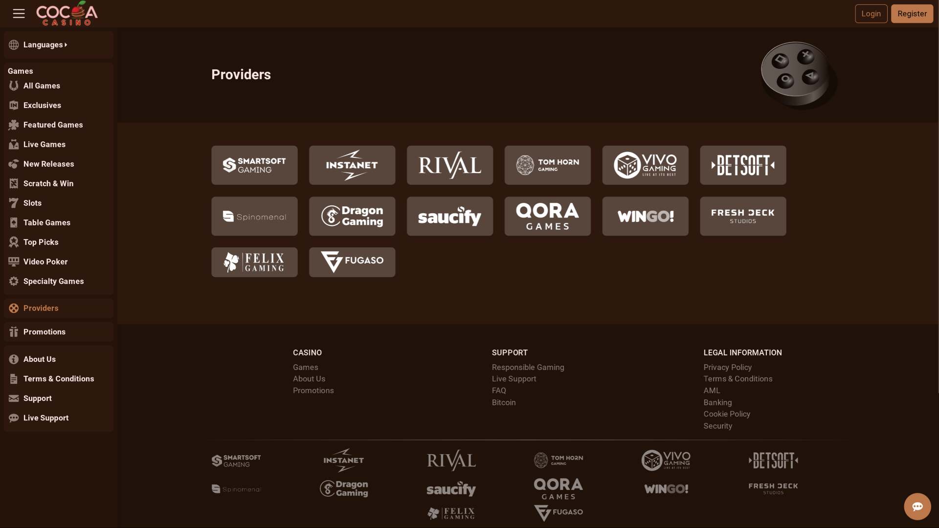 Cocoa Casino Game Developers Desktop