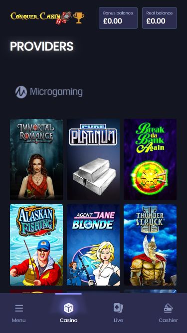 Conquer Casino Mobile Image Game Developers
