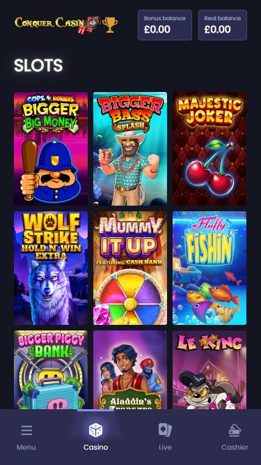 Conquer Casino Mobile Image Games