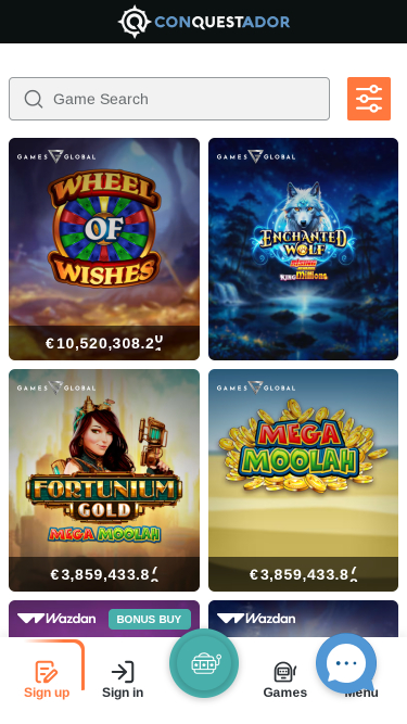 Conquestador Casino Jackpot Mobile
