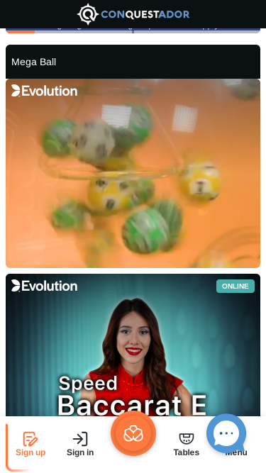 Conquestador Casino Live Dealer Mobile