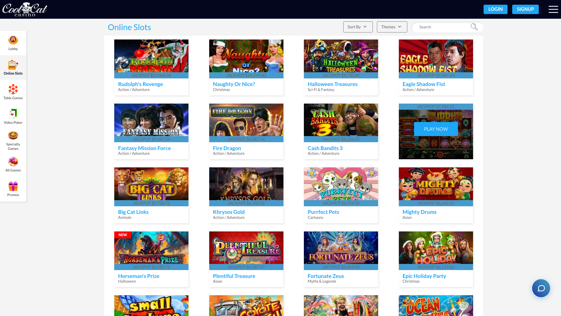 Cool Cat Casino Jackpot Desktop