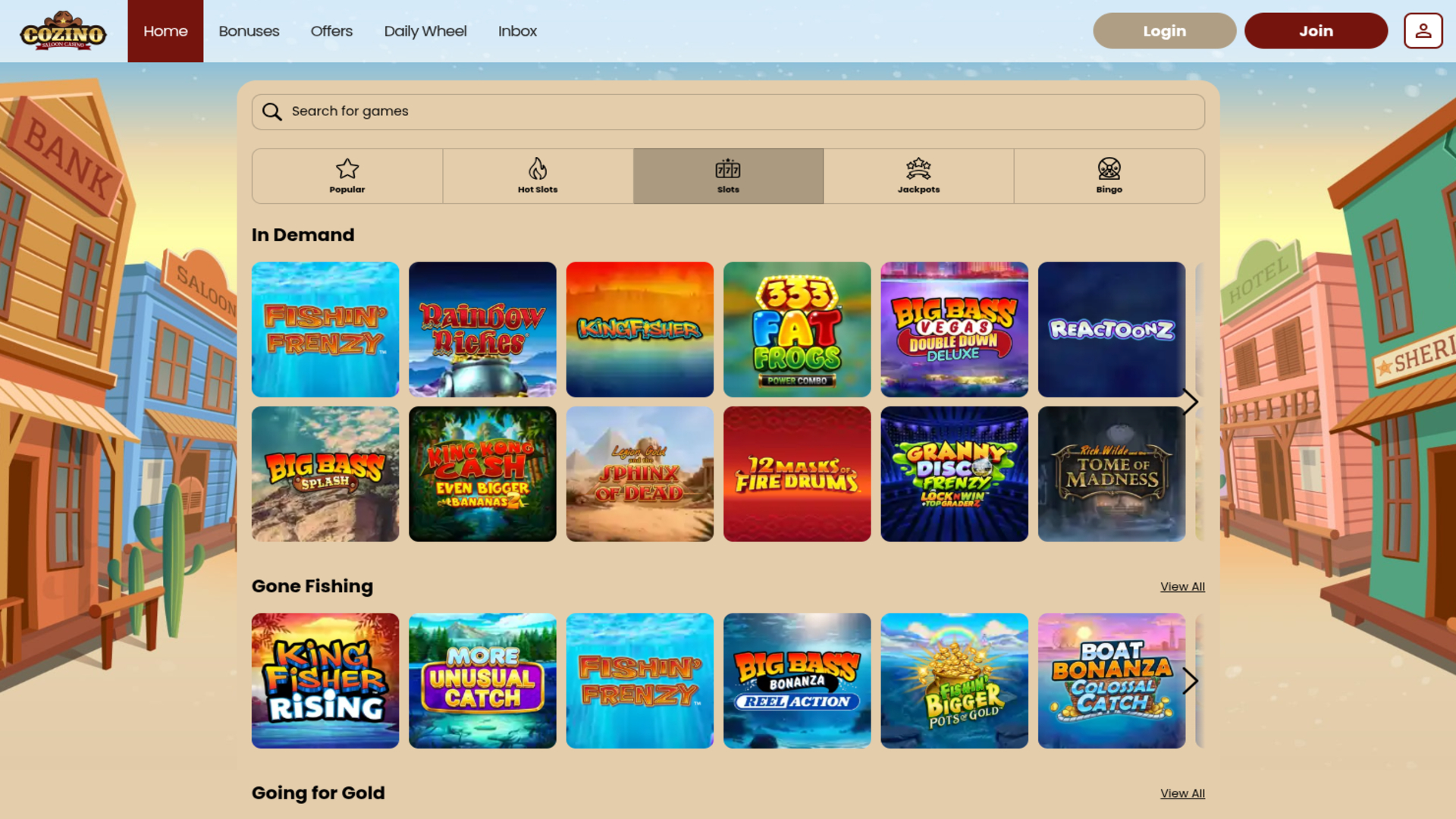 Cozino Casino Desktop Games