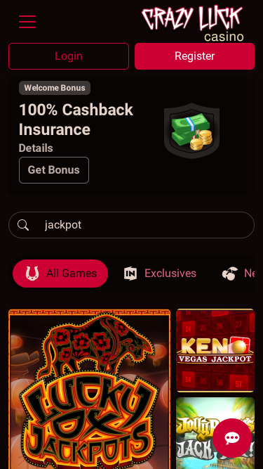 Crazy Luck Casino Jackpot Mobile