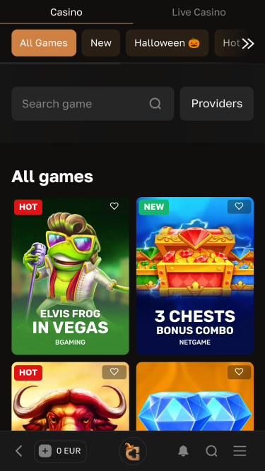 Crowngold Casino Games Mobile
