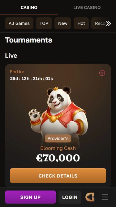 Crowngold Casino Mobile Tournaments