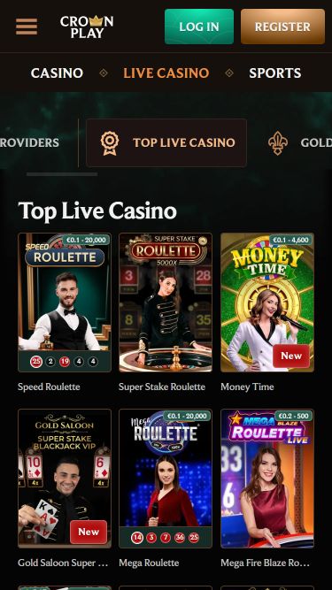 Crownplay Casino Mobile Live Dealer